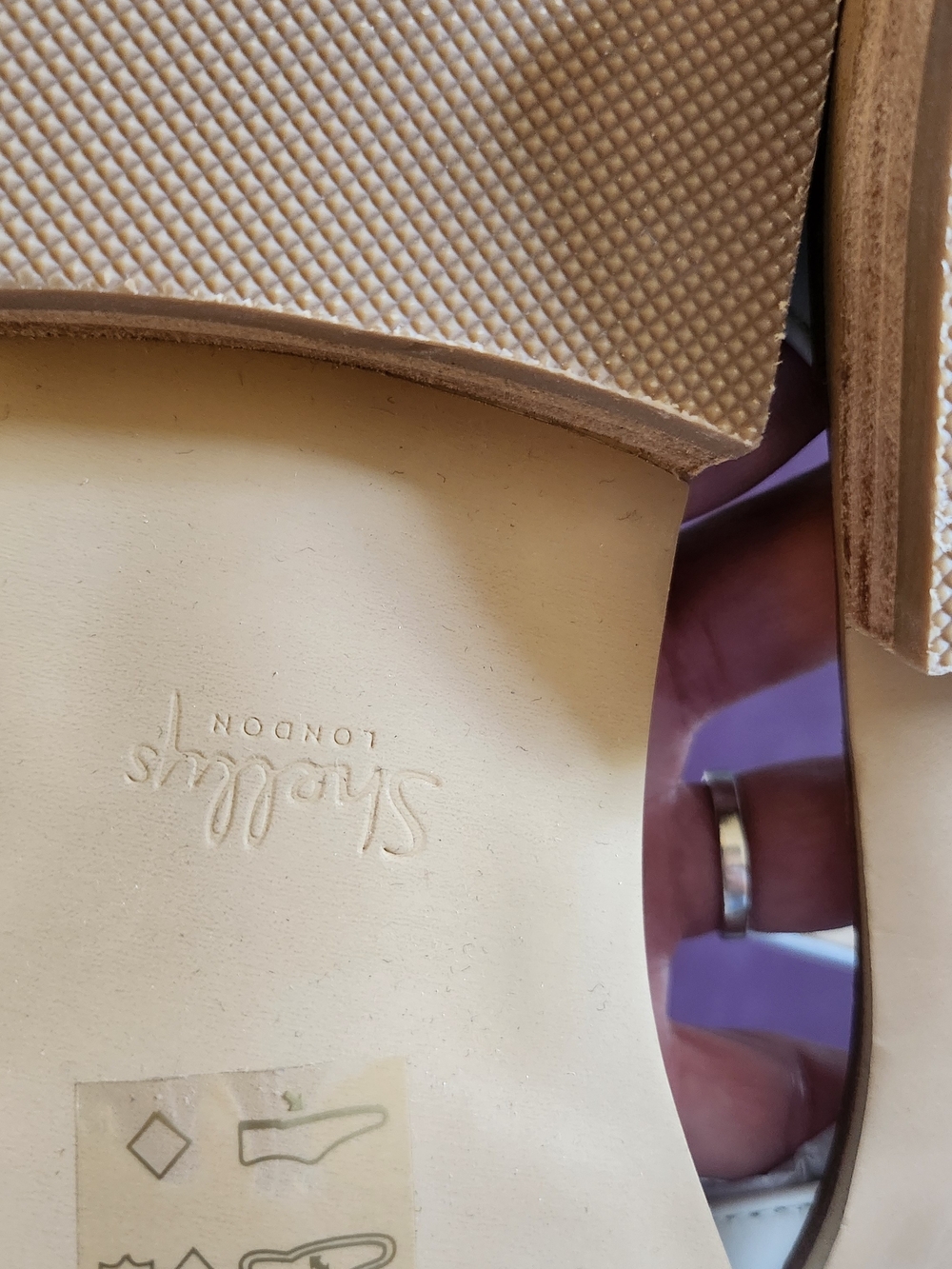Shellys Of London - Cream Sandals - Picture 6 of 9
